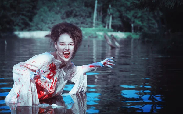 Vampire in the river — Stock Photo, Image