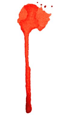 fırça darbesiyle arka kırmızı sulu boya plan