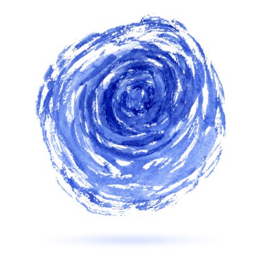 Soyut mavi daire suluboya arka plan 