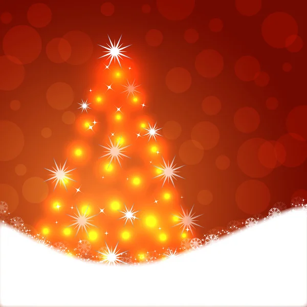 Fondo vector de Navidad con árbol de Navidad — Vector de stock