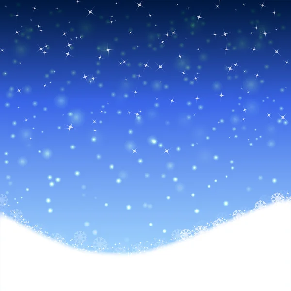 Hiver bleu Noël fond vectoriel — Image vectorielle