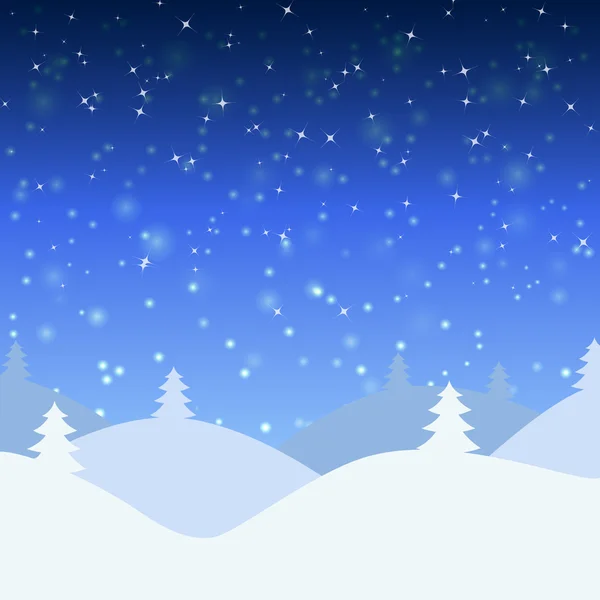 冬の風景のベクトル イラスト — ストックベクタ