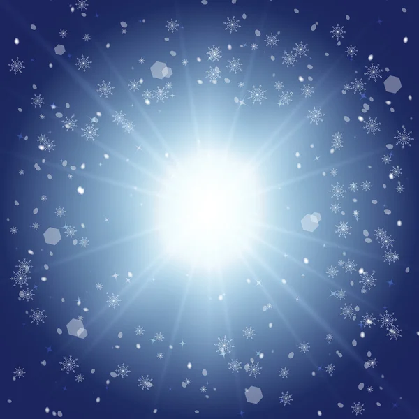 Boże Narodzenie tło zima niebieski — Wektor stockowy
