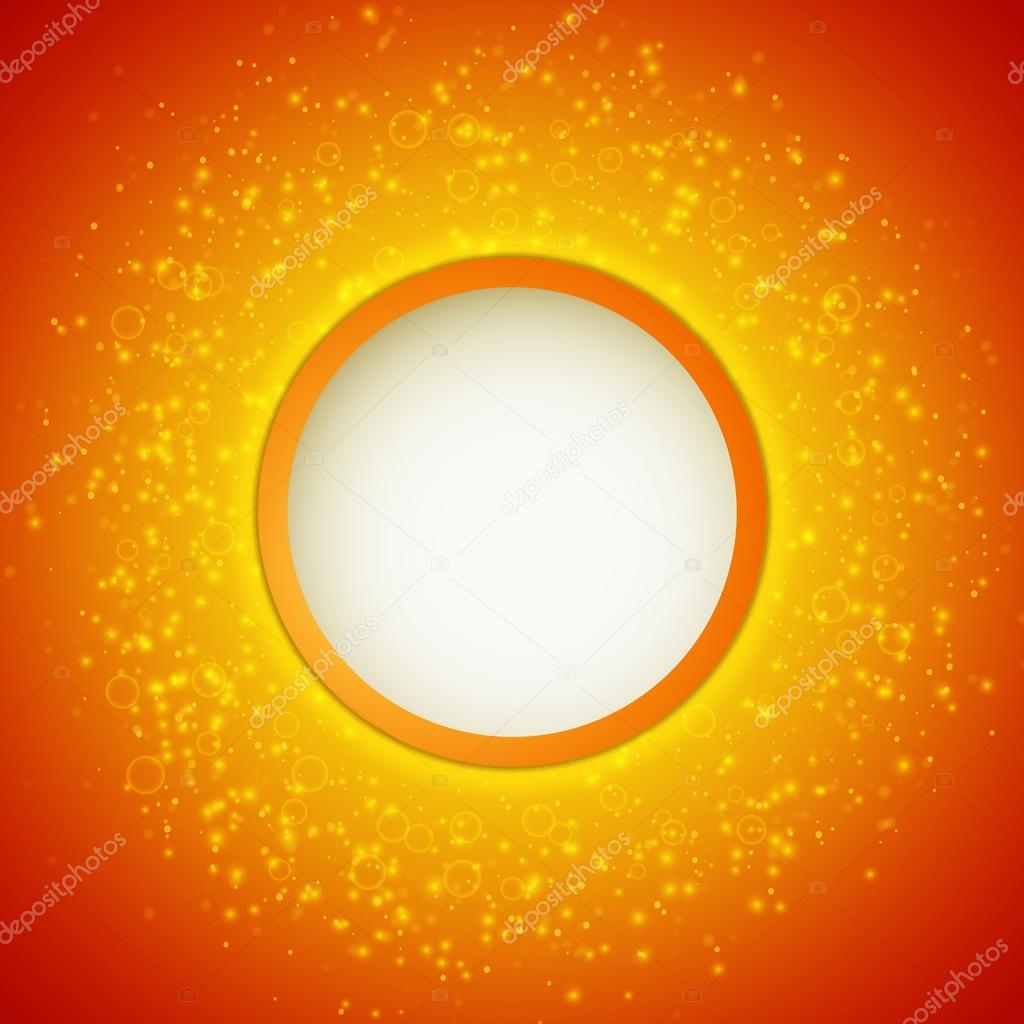 Abstract bright shining background with circle banner