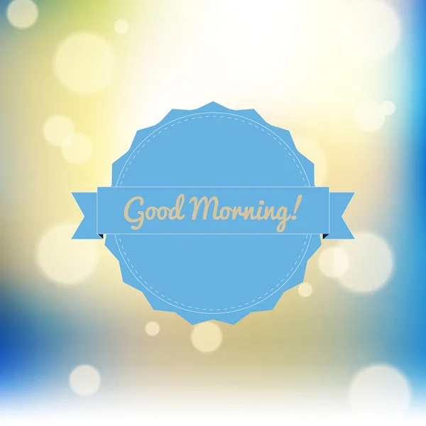 Good morning blurred background with bokeh — Stock Vector