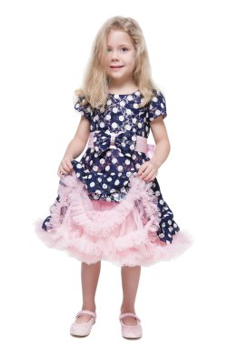 İzole sarı saçlı güzel kız 