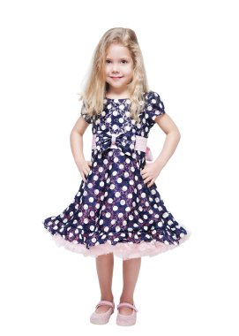 İzole sarı saçlı güzel kız 