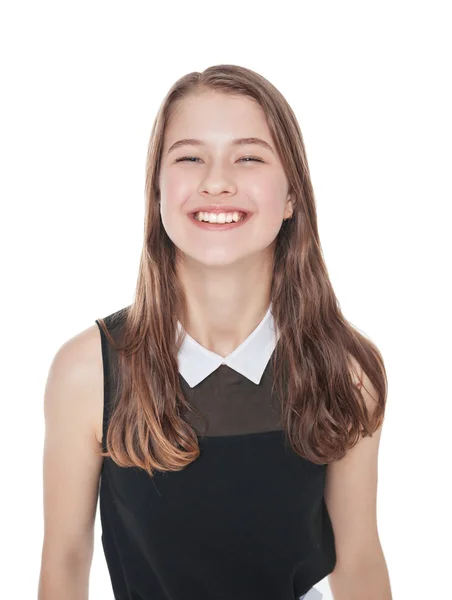 Šťastný, mladá dospívající dívka, samostatný — Stock fotografie