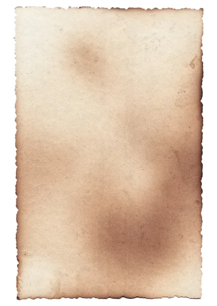 Textura antiga de papel fotográfico com manchas, arranhões e bordas queimadas — Fotografia de Stock