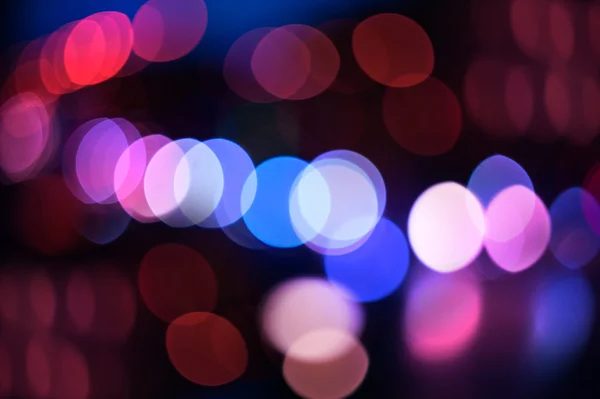 Bokeh cor abstrato fundo com luzes desfocadas — Fotografia de Stock