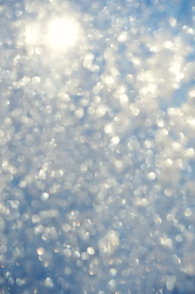Frosty bokeh glitter sparkle abstract background — Stock Photo, Image
