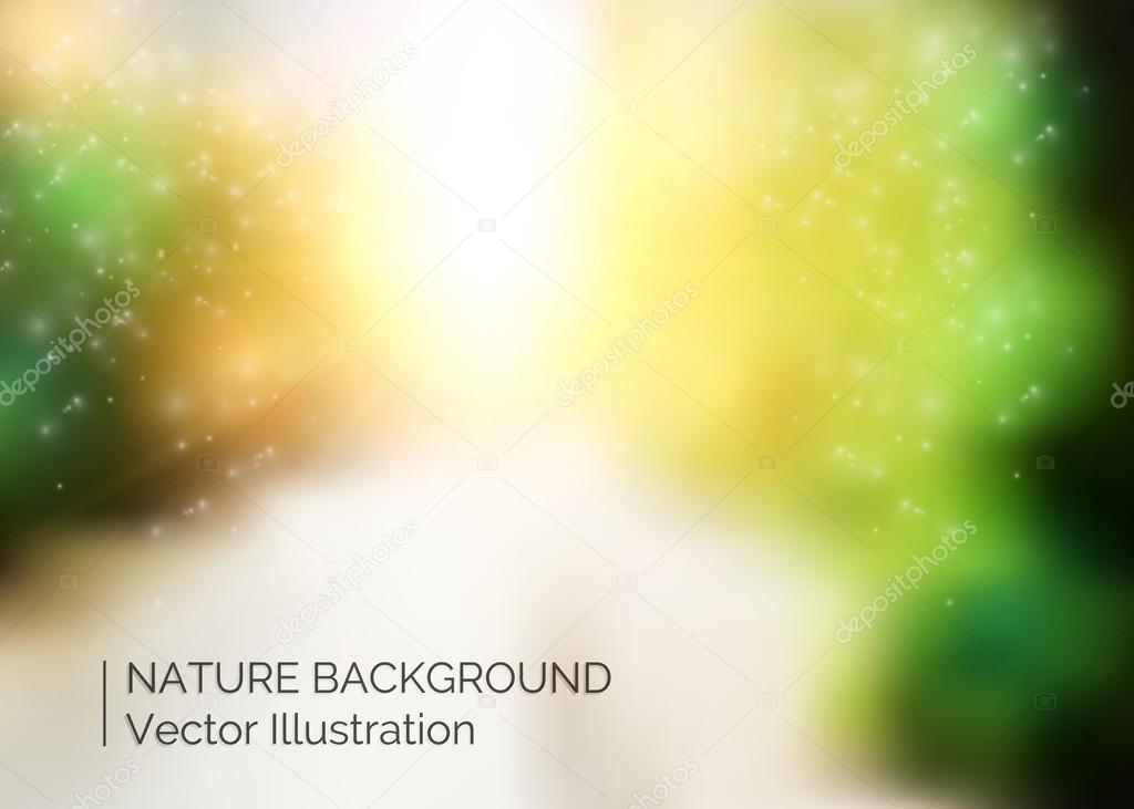 Abstract colorful nature background with blurred effect