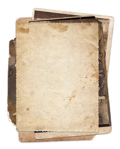 Yığını lekeleri ve çizikler ile eski vintage fotoğraf