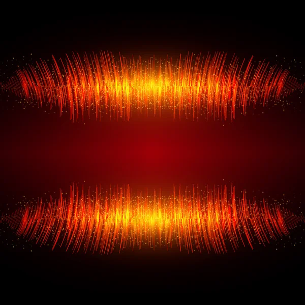 抽象的な輝くイコライザー波形 — ストックベクタ