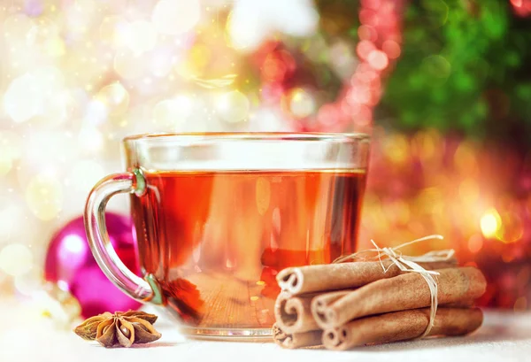 Té de Navidad y especias —  Fotos de Stock