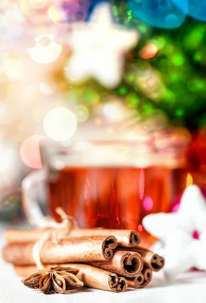Christmas tea and spices — Stock Photo, Image