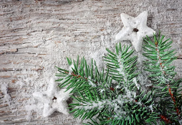 Fundo de Natal com ramo de abeto — Fotografia de Stock