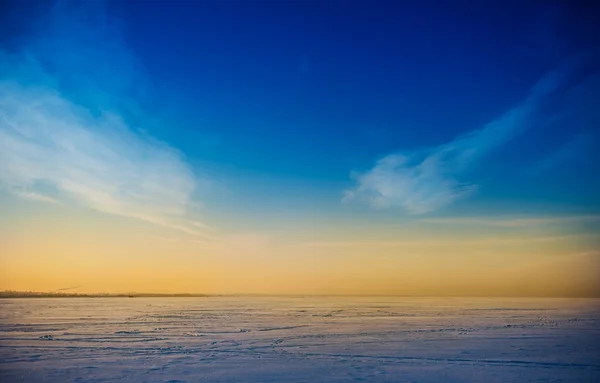 Bellissimo paesaggio invernale — Foto Stock