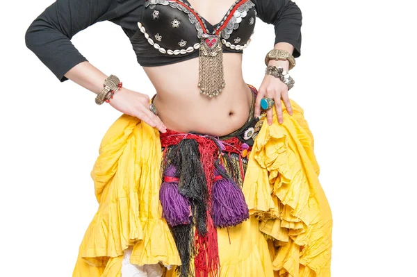 Hermosa mujer bailarina tribal vientre exótico —  Fotos de Stock