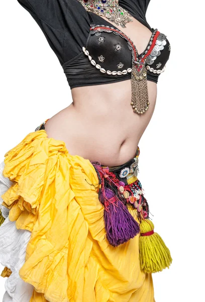 Beautiful exotic belly tribal dancer woman — Stock Photo, Image