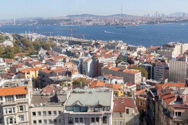 Galata kulesinden Boğaz 'a görüntü