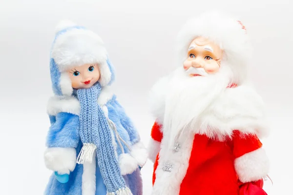 Poupées Figurines Fille Des Neiges Père Noël Décoration Pour Nouvel — Photo