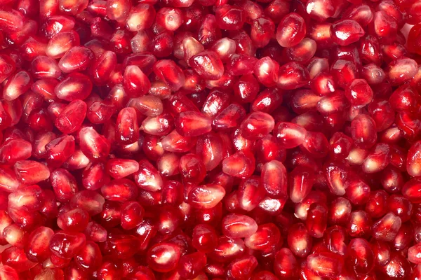 Tekstur Latar Belakang Benih Pomegranate Pedas Merah Matang — Stok Foto
