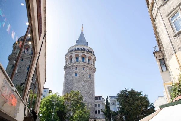 Tour Galata Kulesi Istanbul Turquie Ancien Monument Turc Célèbre — Photo