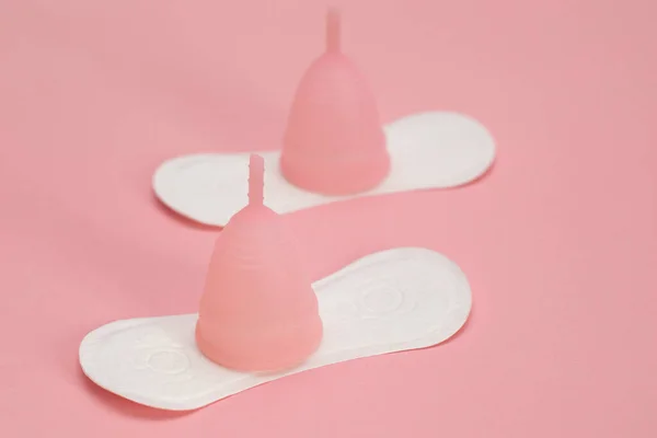 Mennstrual Cup Sanitary Pad Menstruation Period — Stock Photo, Image