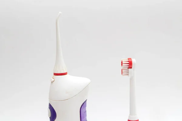 Oral Irrigator Electric Toothbrush — Stock Photo, Image