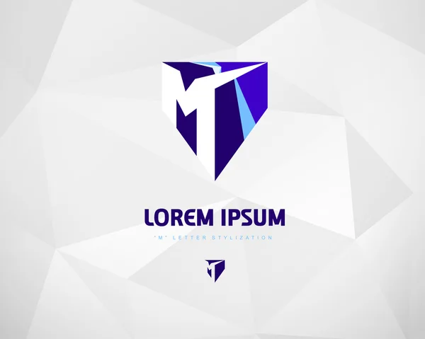 Soyut vektör logo tasarım şablonu — Stok Vektör