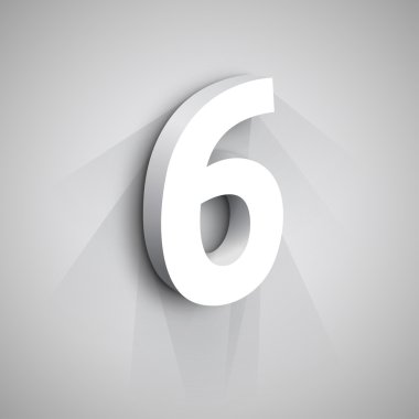 Vektör 3d 6 numara