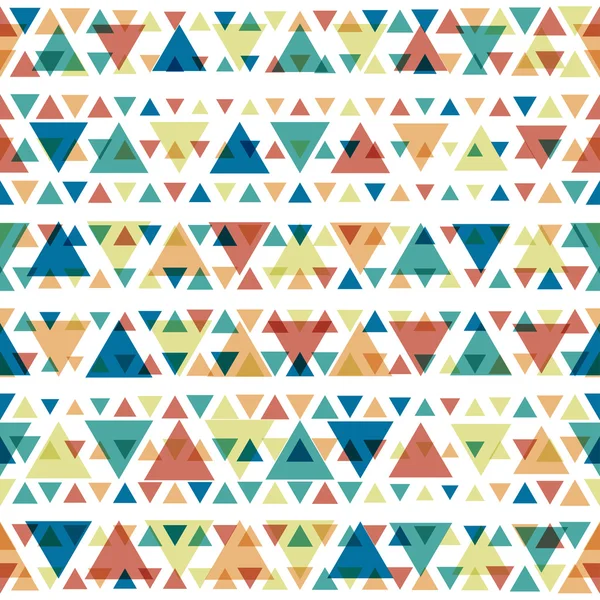 Seamless vector color triangles pattern. — Stock Vector