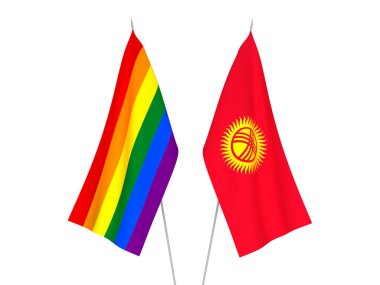 Kırgızistan ve Gökkuşağı gay gurur bayrakları