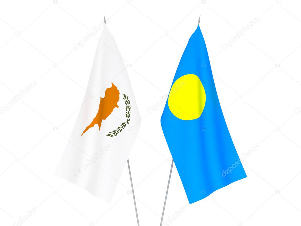 Palau and Cyprus flags