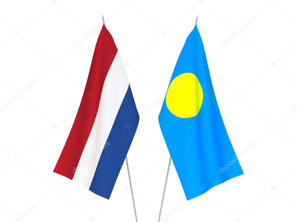 Netherlands and Palau flags