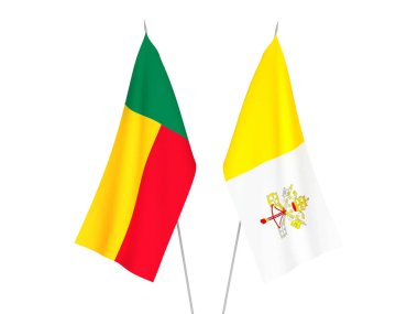 Benin ve Vatikan bayrakları