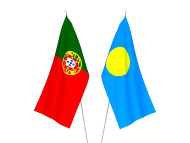 Palau ve Portekiz bayrakları