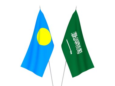 Suudi Arabistan ve Palau bayrakları
