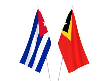 Küba ve Doğu Timor bayrakları