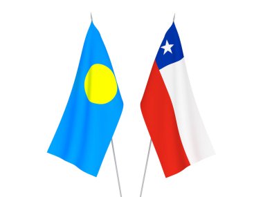 Şili ve Palau bayrakları