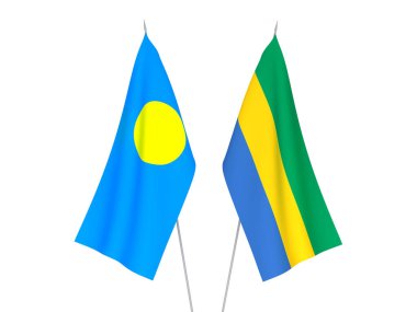 Gabon ve Palau bayrakları