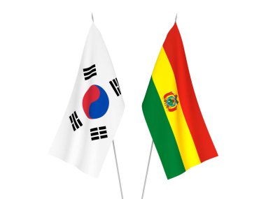 Güney Kore ve Bolivya bayrakları
