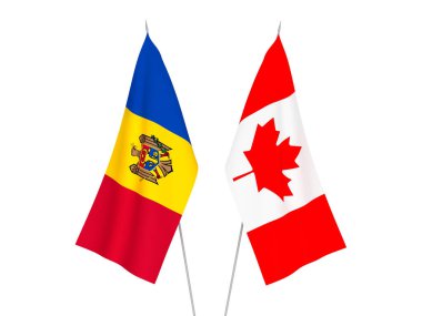 Moldova ve Kanada bayrakları