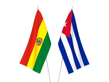 Küba ve Bolivya bayrakları