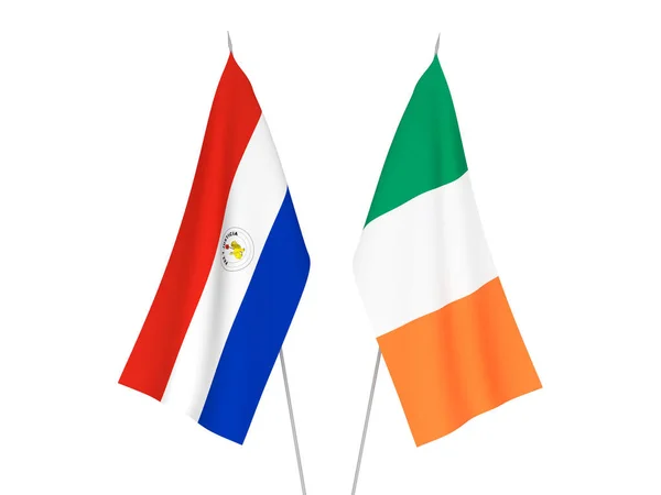 Bandiere Irlanda e Paraguay — Foto Stock