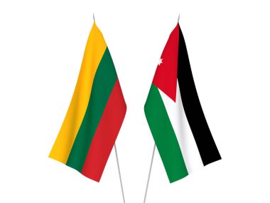 Litvanya ve Ürdün Krallığı bayrakları