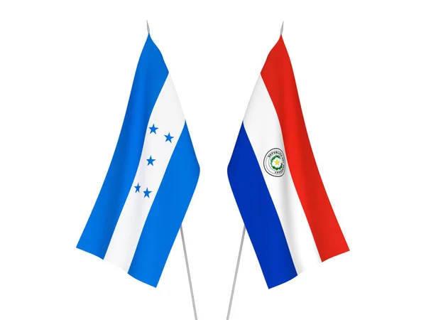 Honduras and Paraguay flags — Stock Photo, Image