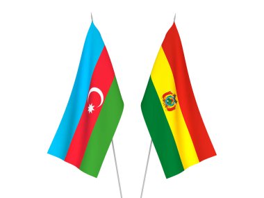 Azerbaycan Cumhuriyeti ve Bolivya bayrakları