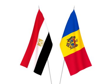 Mısır ve Moldova bayrakları